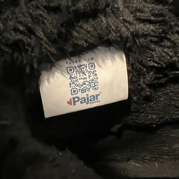 PAJAR LEATHER WATERPROOF FAUX FUR TRIM SNEAKER BOOTS SIZE 10-10.5 BLACK - Picture 8 of 16